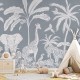Mural infantil FDC Kikki Belle & Oliver Robins Monochrome Jungle BR 4064 M