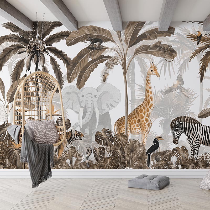 Mural infantil FDC Kikki Belle & Oliver Robins Jungle Jive BR 4050 M