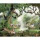 Mural infantil FDC Kikki Belle & Oliver Robins Jungle Cats BR 4049 M
