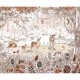 Mural infantil FDC Kikki Belle & Oliver Robins Forest Friends BR 4034 M