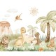 Mural infantil FDC Kikki Belle & Oliver Robins Dino Baby BR 4023 M