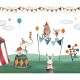 Mural infantil FDC Kikki Belle & Oliver Robins Crazy Circus BR 4020 M