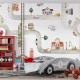 Mural infantil FDC Kikki Belle & Oliver Robins City of Vehicles BR 4019 M
