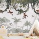 Mural infantil FDC Kikki Belle & Oliver Robins Cheeky Monkeys BR 4018 M