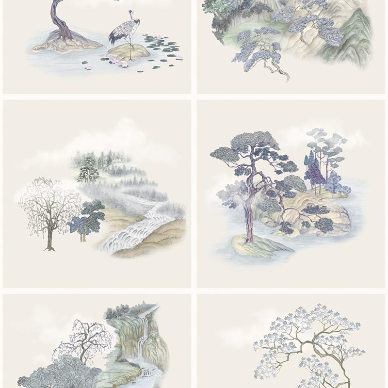 Papel pintado Cole & Son Shinrin Yoku Tile Toile 126-10036