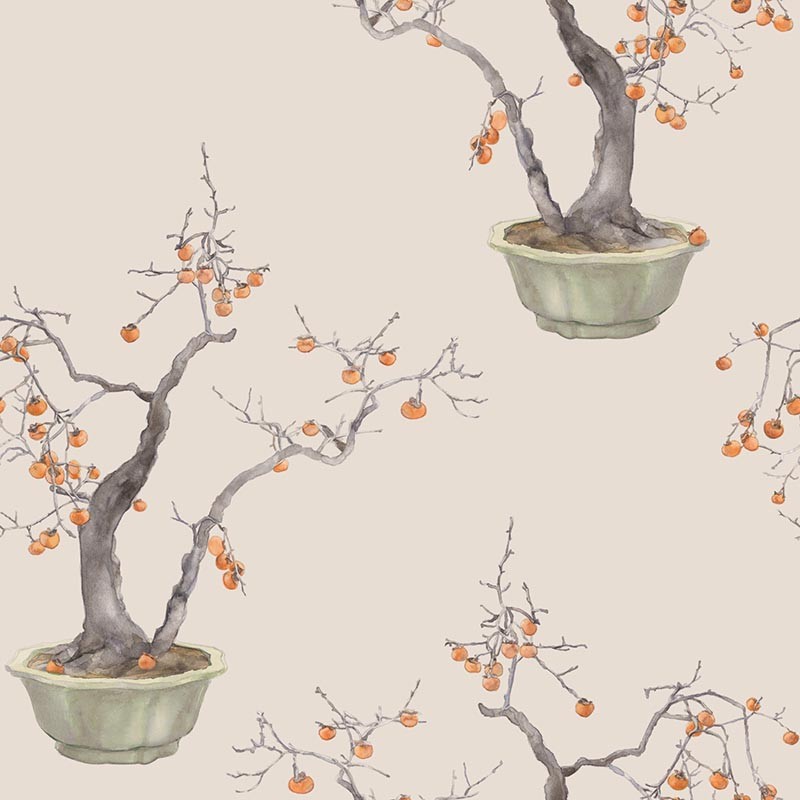 Papel pintado Cole & Son Shinrin Yoku Kaki Persimmon 126-2005