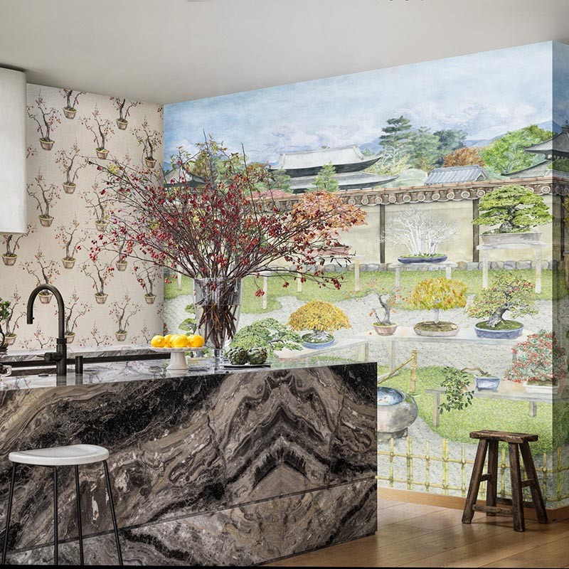 Mural decorativo Cole & Son Shinrin Yoku Bonsai Garden 126/1001