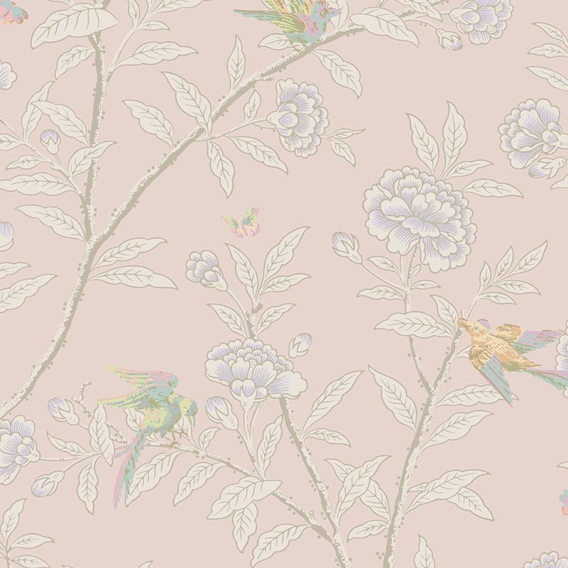 Papel pintado Cole & Son Classics Collection Roseberry and Birds 127-4020
