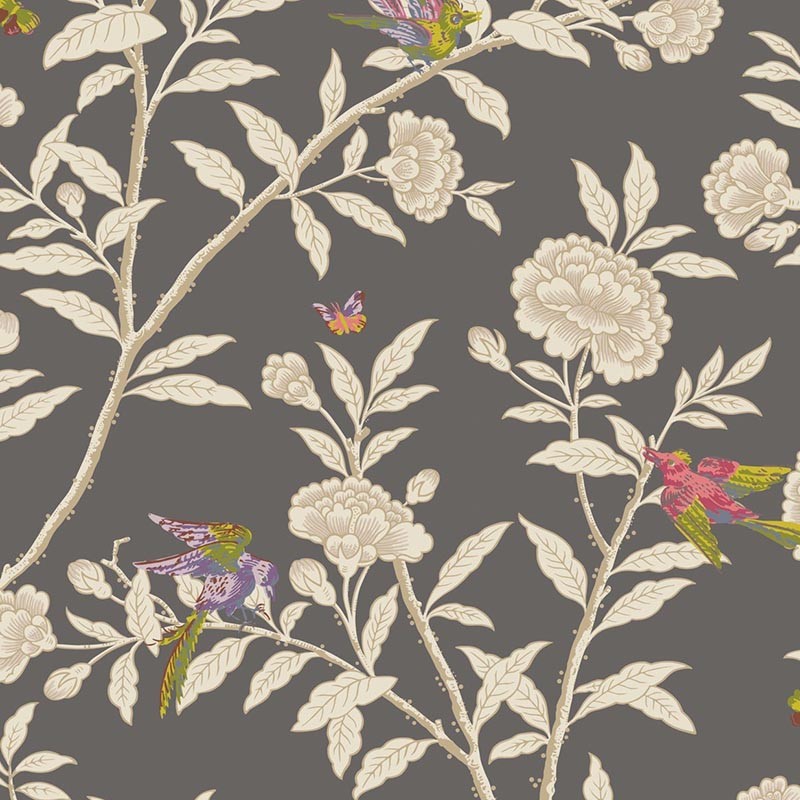 Papel pintado Cole & Son Classics Collection Roseberry and Birds 127-4019