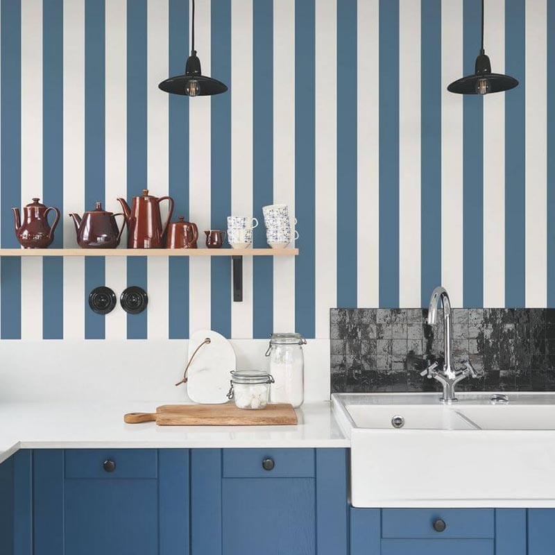 Seaside Rayure Baltic SEAS 2925 65 20 Papel Casadeco