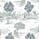 Papel Coordonné Ybarra & Serret Cotswolds Royal-Oak Aqua YSP0512