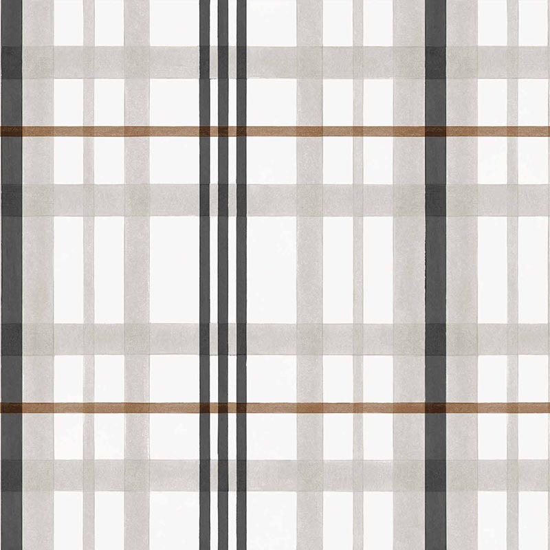 Papel Coordonné Ybarra & Serret Cotswolds Clan-s-Check Black YSP0509