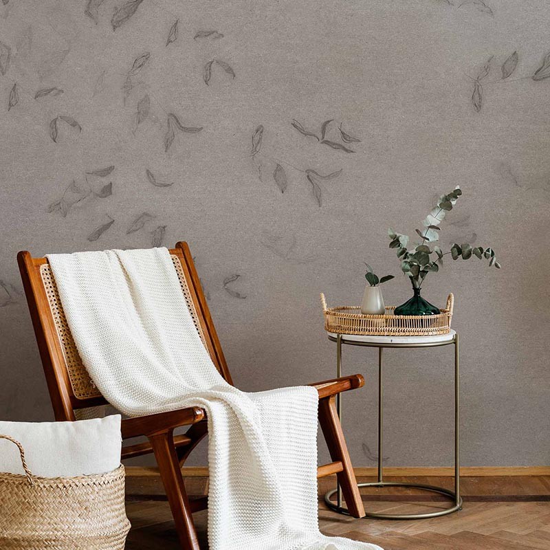 Mural Coordonne Central Saint Martins Rest Time Leaves reflection A00941