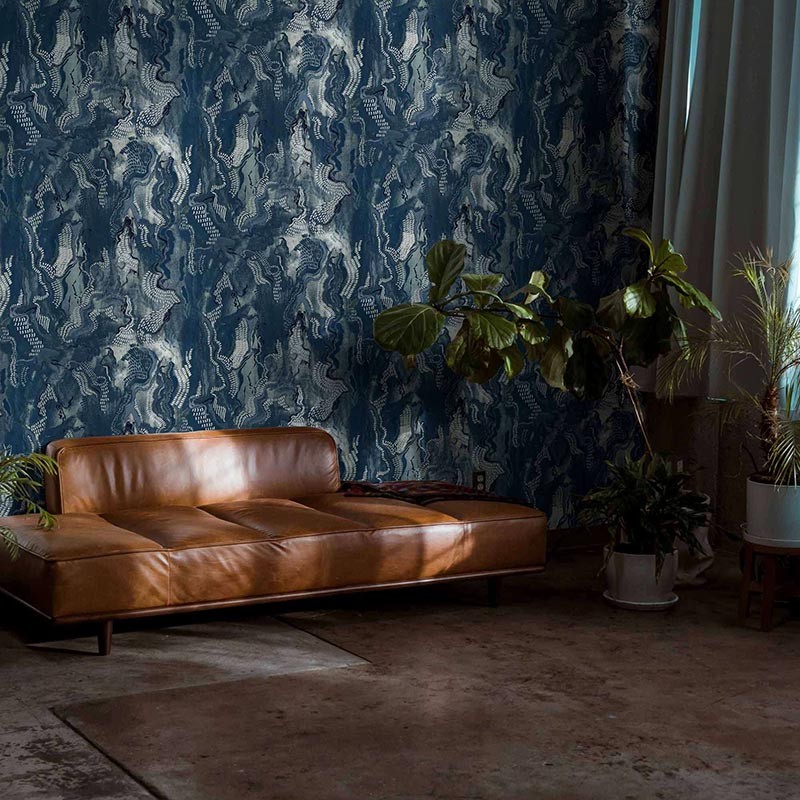 Papel pintado Coordonné Rest Time Timeless Stones Blue A00922_N