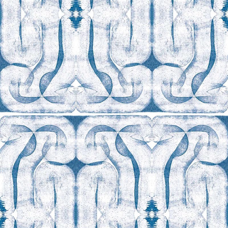 Papel pintado Coordonné Rest Time Infinity Strokes Blue A00920_N
