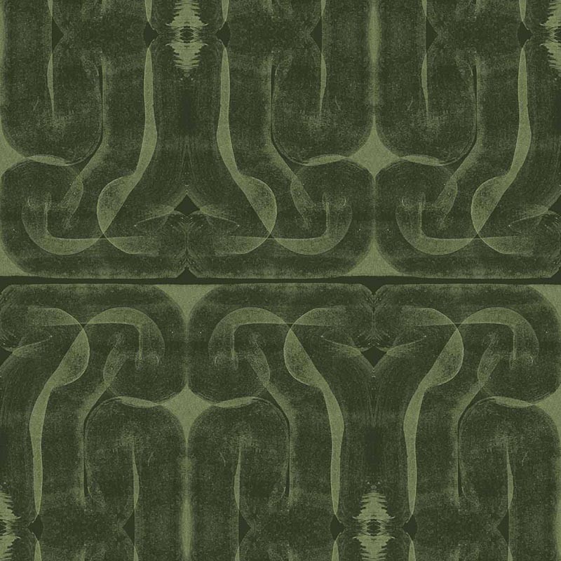 Papel pintado Coordonné Rest Time Infinity Strokes Green A00918_N