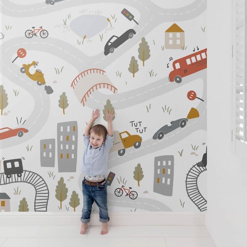 Mural Infantil Saint Honoré Grandeco DayDreamers Cars 1601-RB383