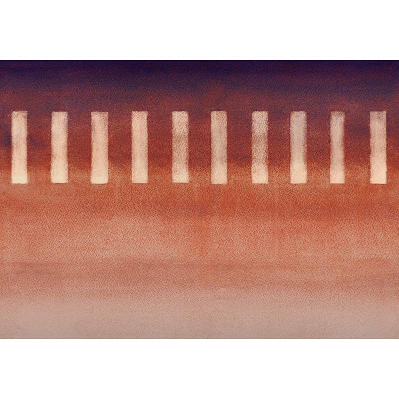 Mural Coordonne Shibori Taki Prune B00949