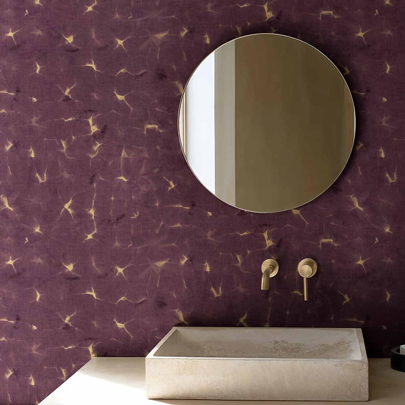 Papel pintado Coordonne Shibori Kanoko Prune B00906_N