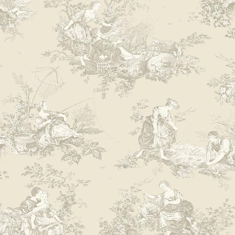 Papel Casadeco Les Belles Toiles de Jouy 2 Scène d'Été BTJD87911212