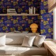 Papel Coordonné Coco Dávez Colortherapills Picnic Cobalt C00104_N