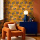 Papel Coordonné Coco Dávez Colortherapills Picnic Golden C00103_N