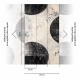 Mural Living Walls CosmoLiving by Cosmopolitan Circles Black 79144-1