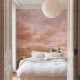 Mural Coordonne Damaskus Cumulus Clouds Peach D00159_N
