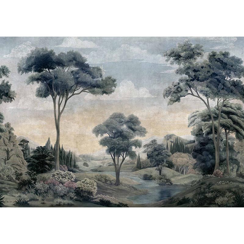 Mural Coordonne Damaskus Silk Route Sapphire D00150_N