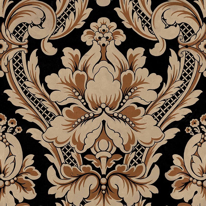 Papel pintado Coordonne Damaskus Venetian Damask Onyx D00111_N