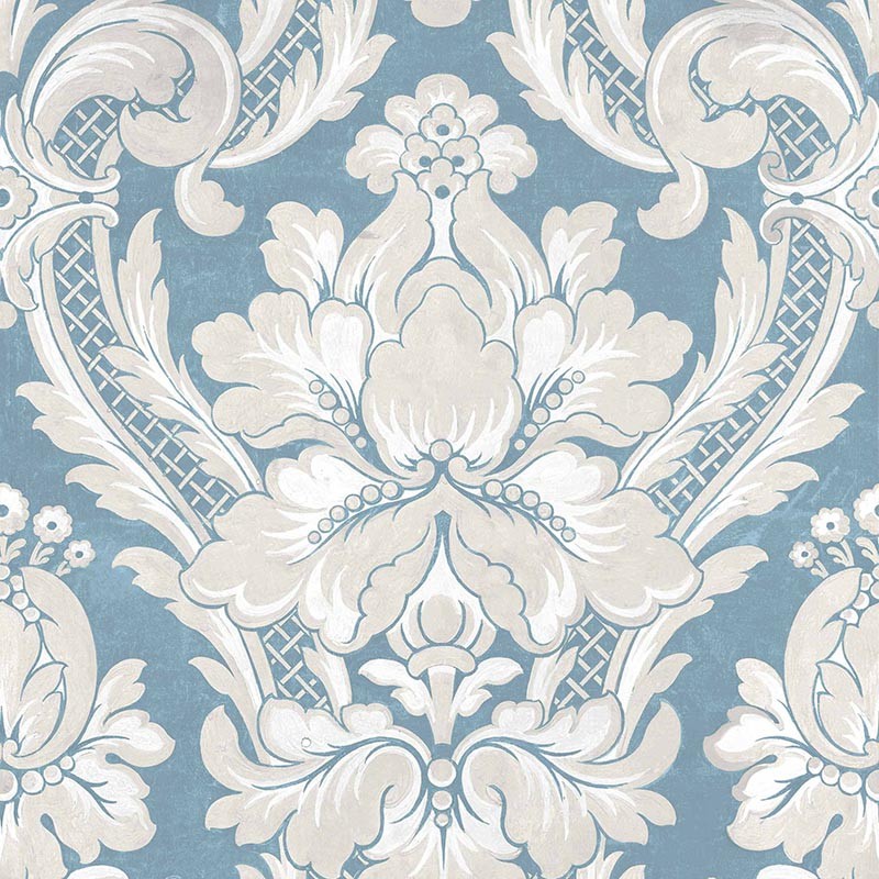 Papel pintado Coordonne Damaskus Venetian Damask Sapphire D00107_V