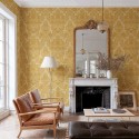 Damaskus Venetian Damask Mustard D00106_V Papel  Coordonné