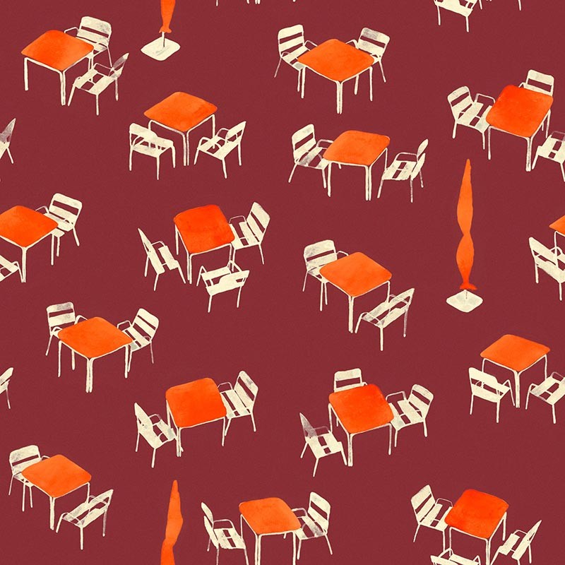 Papel pintado Tres Tintas Solera Terraceo Garnet SO5201-4_N