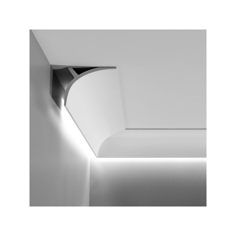 Cornisa Orac Decor C381 MODERN L3 Moldura para luz indirecta Moldura para  decoración de pared y techo 2m