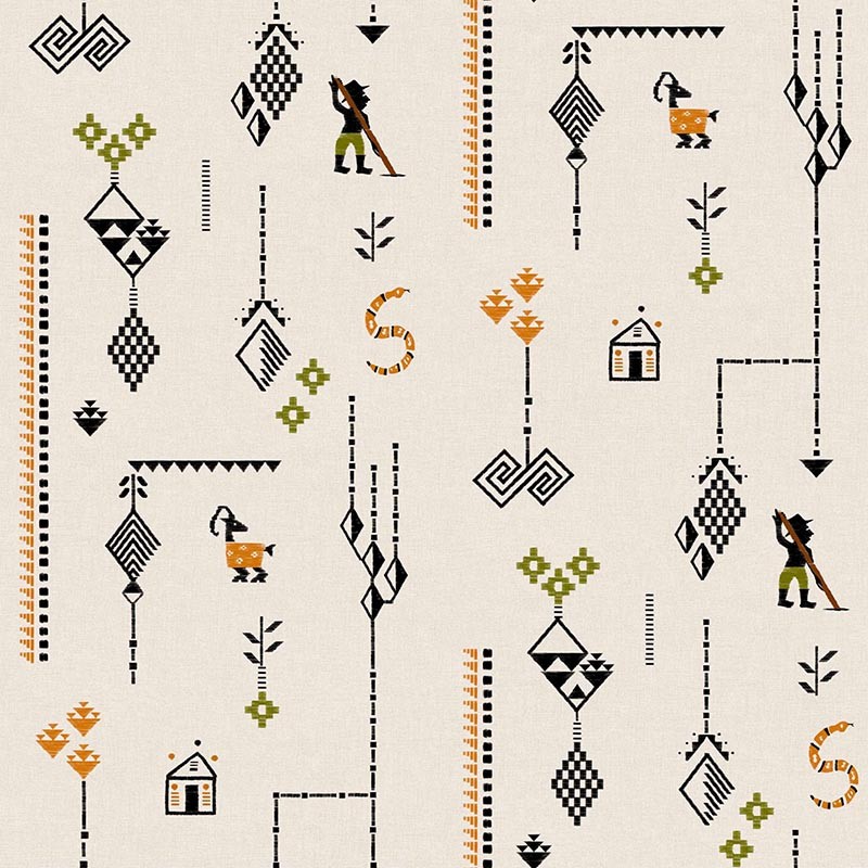 Papel Pintado Coordonne Sarape Criollo Arena C00025_B