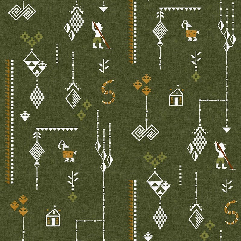 Papel Pintado Coordonne Sarape Criollo Cactus C00023_B