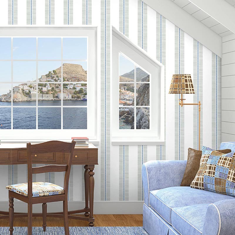 Nantucket Stripes SR21402 Papel Pintado Wallquest