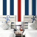 Nantucket Stripes Revisited  SR21202 Papel Pintado Wallquest