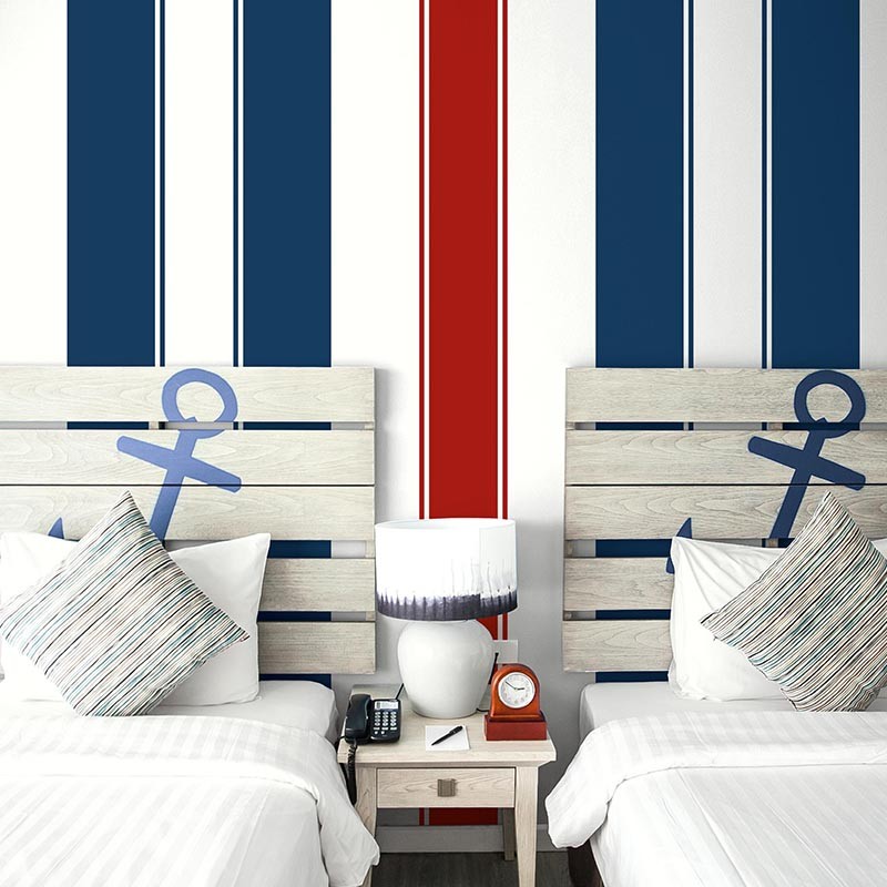 Nantucket Stripes SR21202 Papel Pintado Wallquest