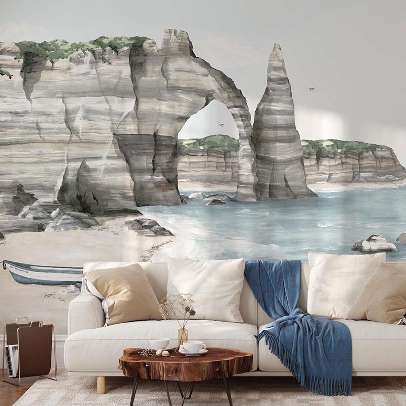 Mural Les Dominotiers Douce France La côte d'Albâtre DOM5011