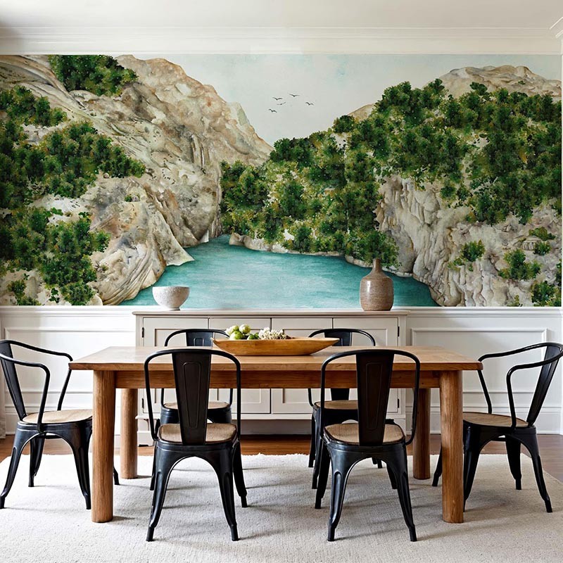 Mural Les Dominotiers Douce France Les Gorges Émeraude DOM5008