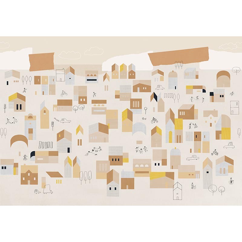 Mural Coordonne BB Kids Hometown Natural D00383_N