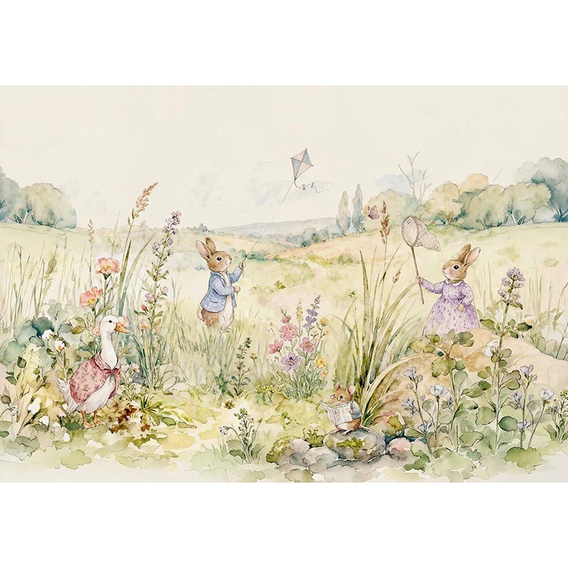 Mural Coordonne BB Kids Bunnies Mint D00339_N