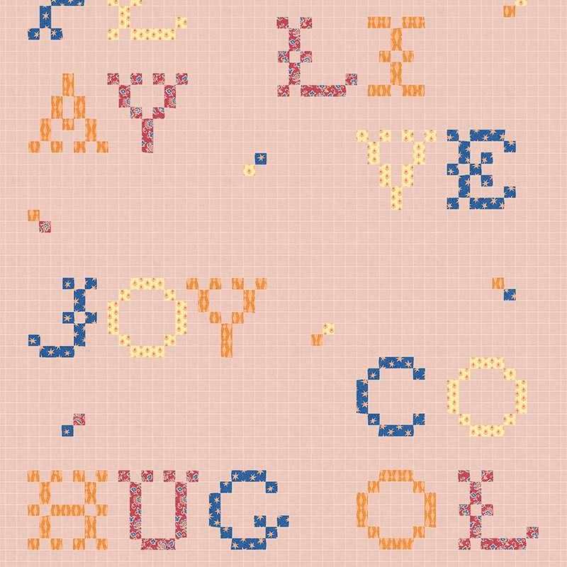 Papel pintado Coordonne BB Kids Wordplay Peach D00359_N 