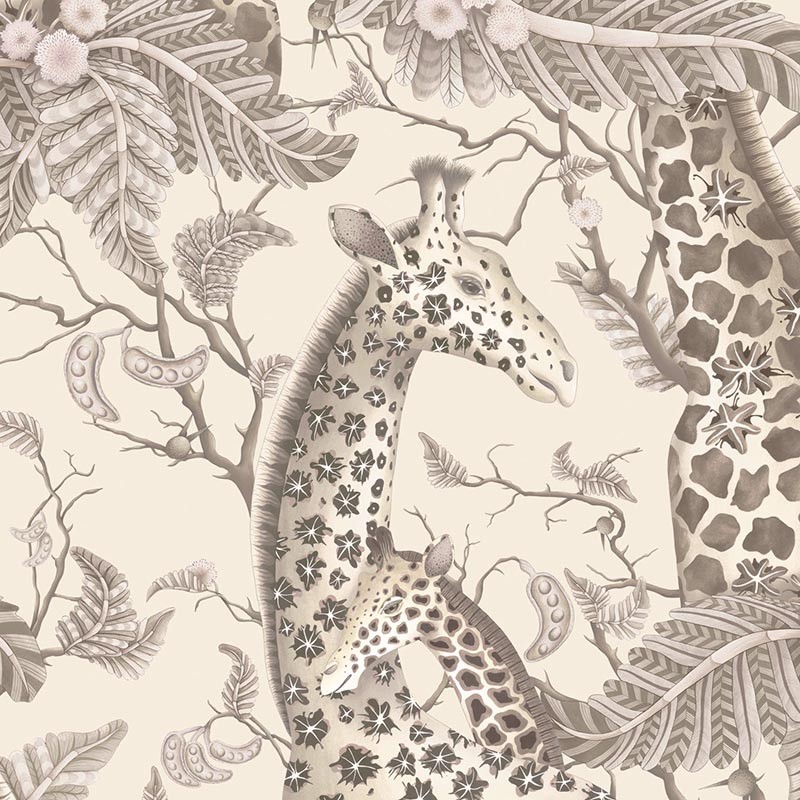 Papel Pintado Cole & Son Ardmore Baobab Royal Giraffe 129/3011