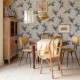 Papel pintado Coordonne Forbidden City Imperial Ibis Sapphire B00136