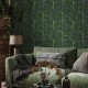 Papel pintado Coordonne Forbidden City Willow Poem Emerald B00106