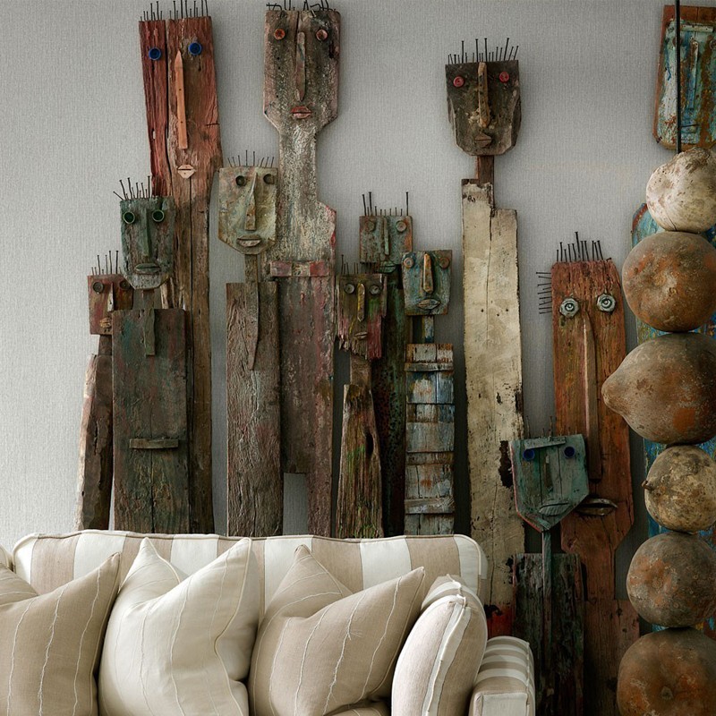 Papel Pintado Andrew Martin Museum Grasscloth Stone A