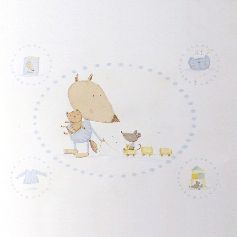 Mural decorativo Coordonné Lobito Bueno Todos a Dormir