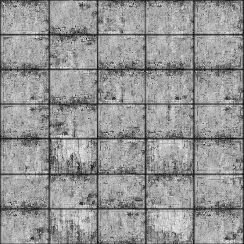 Mural Coordonné Random Papers Iron Tiles 6500807N A